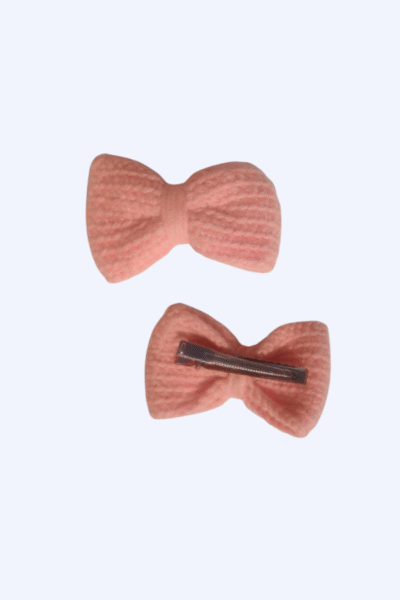 Handmade Crochet Bow Hair Clip